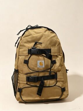 Carhartt Tan Tactical-Style Canvas Backpack with Black Accents